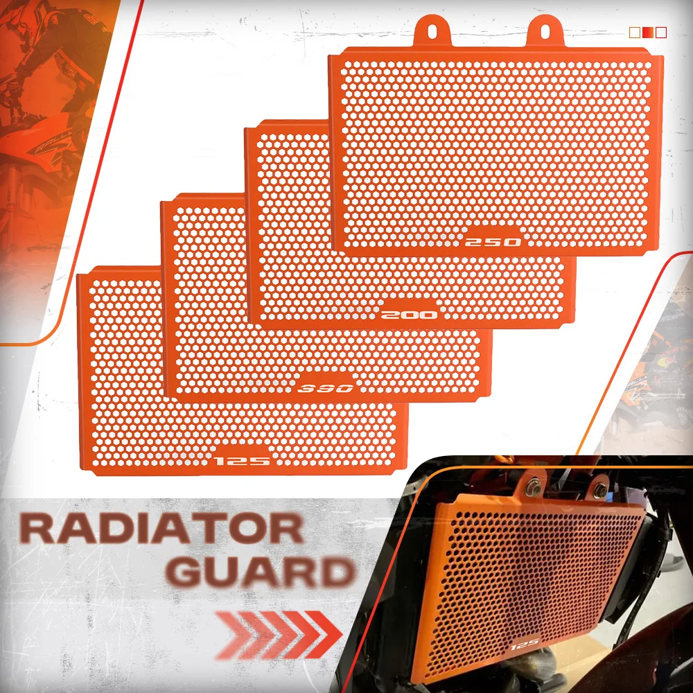 

2024 2023 Motorcycle Accessories For KTM Duke 125 200 250 390 Duke 2017-2020 2021 2022 Radiator Guard Protector Grille Cover