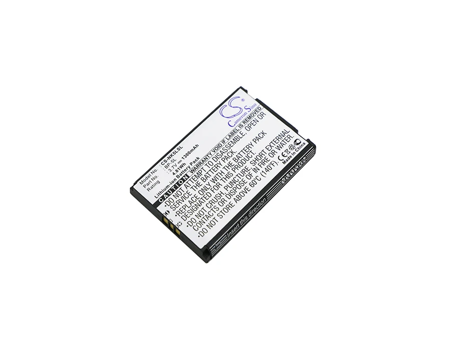 Mobile, SmartPhone Battery For Nokia 7710 770 7700 9500 E61 E62 N800 N92 Nokia BP-5L Capacity 1300mAh / 4.81Wh Type  Li-ion