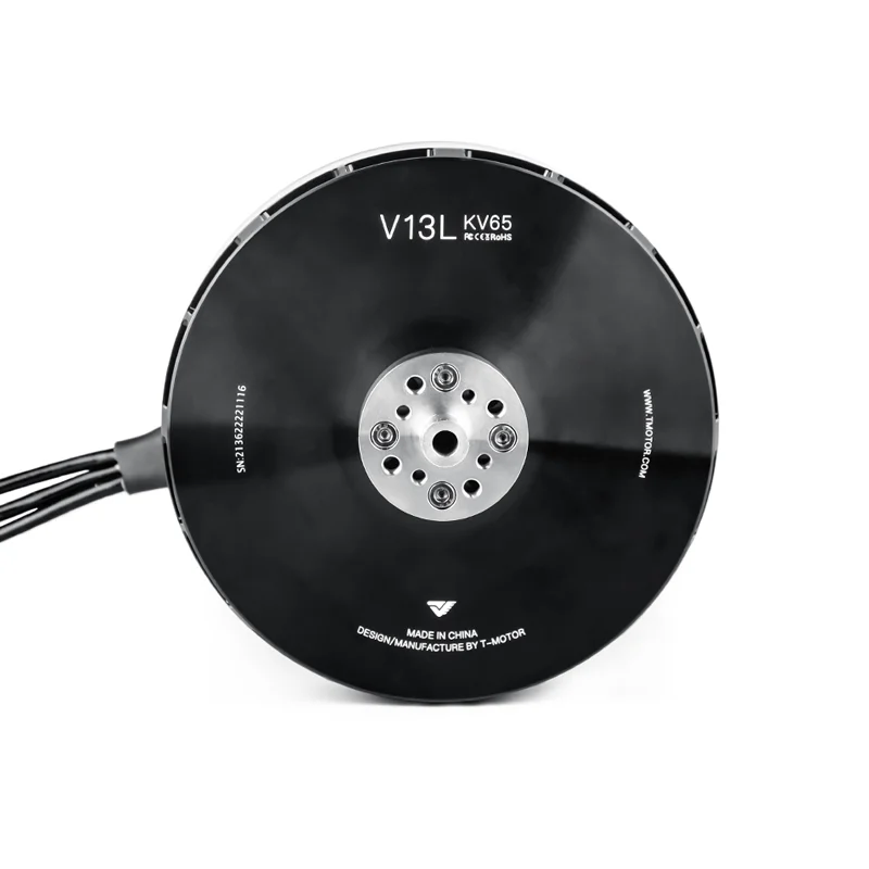Drone Parts V13L T-MOTOR KV65 Vertical/fixed wing UAV motor Maximum power 6000W/lasting 180s UAV BLDC Motor Drone accessories