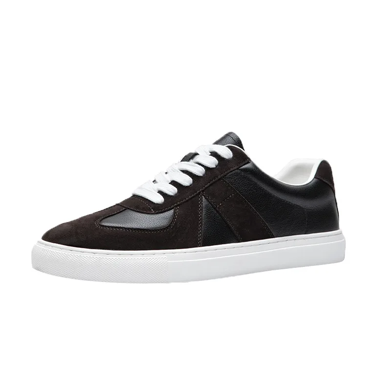 

Cowhide Breathable Genuine Leather Flats Spring Autumn Winter Designer Shoes British Retro Men Luxury Sneakers Casual Shoes Male