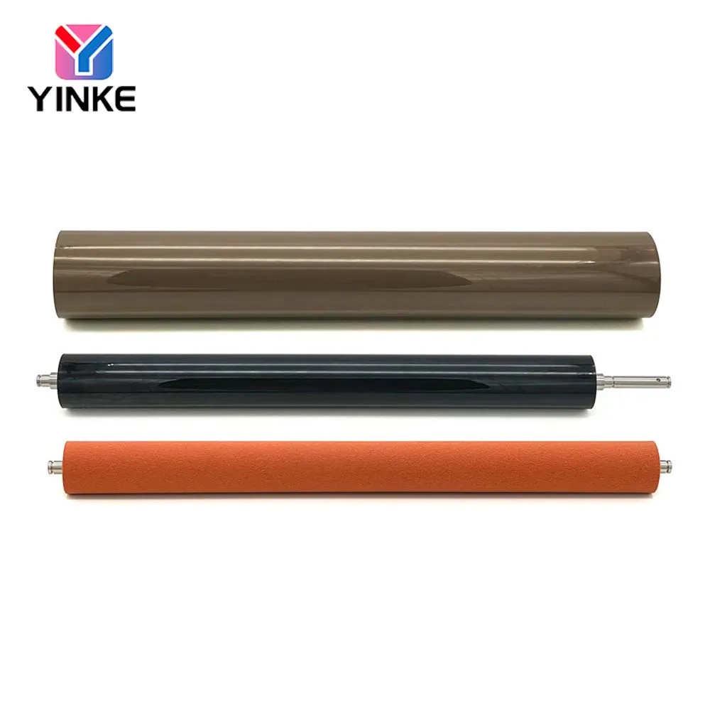1Set C454 C458 Fuser Film+Fuser Lower Roller+Fusing Film Sponge Roller For Konica Minolta bizhub C454 C458 OEM Fuser Kit