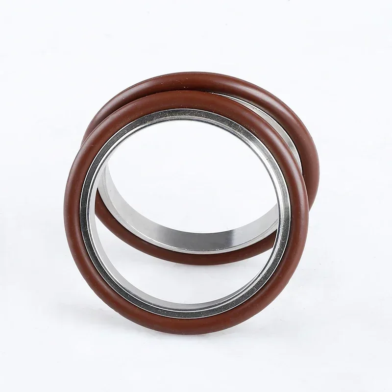 KF 10 16 25 40 50 63 80 100 125 160 304 Stainless Steel Sanitary Bracket Vacuum Clamp Fittiing FKM Fluorine Rubber Ring Gasket