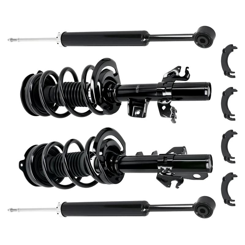 

New 4x Front & Rear OE Shock Struts Coil Spring Suspension Parts Cheroke 2014-2018 FWD 13611