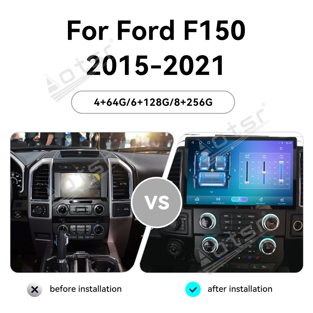 

13.1 Inch For Ford F150 2015~2021 Android Carplay Car Radio Stereo Player GPS Navigation Automotive Multimedia Auto Head Unit