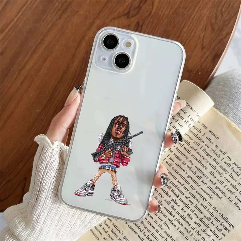 1pc C-chief Keef Phone Case Transparent For IPhone 17 16 15 14 13 12 11 PRO MAX PLUS Mini Soft Skin-friendly Cover