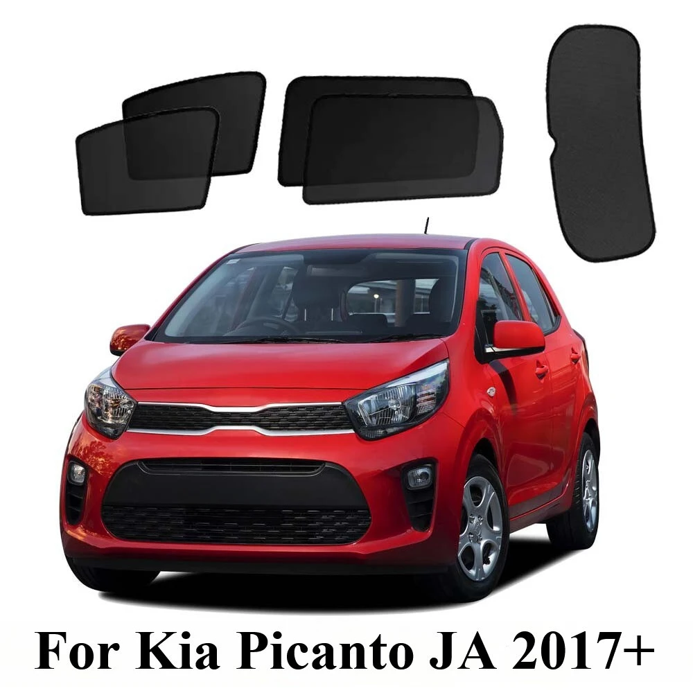 Magnetic Sun Shades For Kia Picanto JA 2017+ Front Back Windows Sun Blind