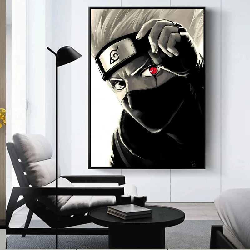 

Canvas Art Walls Painting Naruto Hatake Kakashi Hanging Decorative Modular Prints Cartoon Character Picture Christmas Gifts