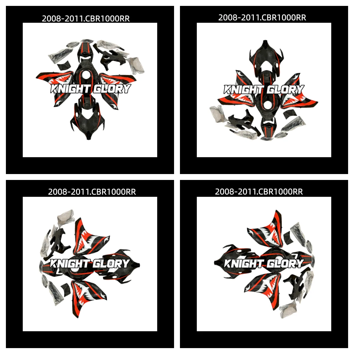 

Plastic motorcycle cover kit suitable for CBR1000RR models from 2008-2011 High-quality ABS injection molded kit.