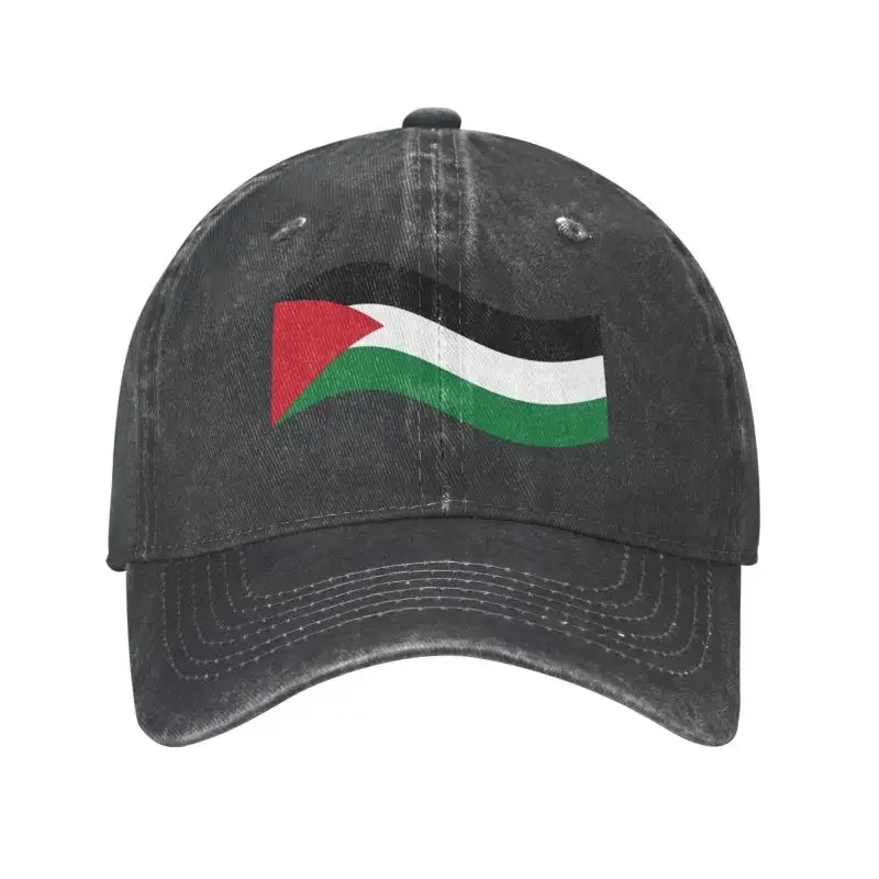 Cotton Waving Palestine Flag Baseball Cap Men Women Personalized Adjustable Unisex Palestinian Flag Patriotic Dad Hat Spring