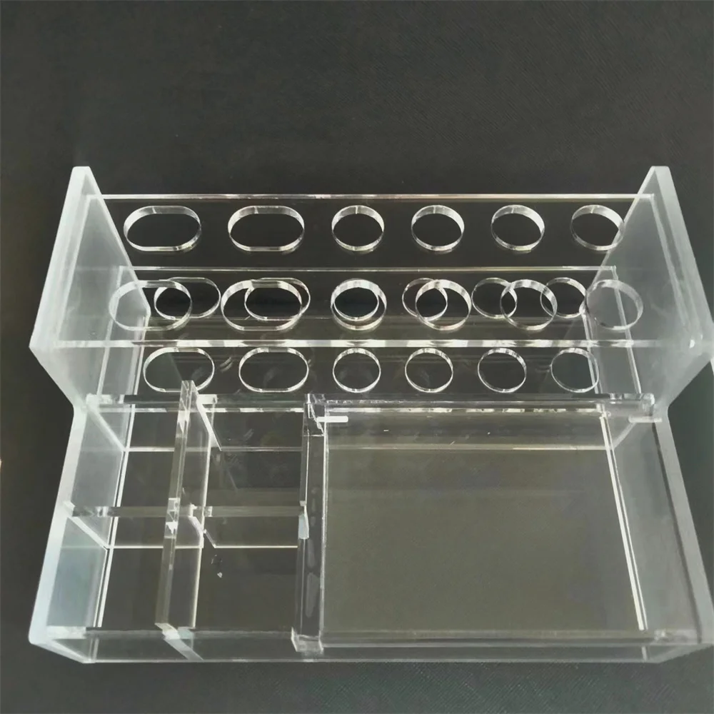 Dental Resin Acrylic Oral Material Storage Box Applicator Dispenser Organizer Rack Holder for Composite Syringes Dentist Tools