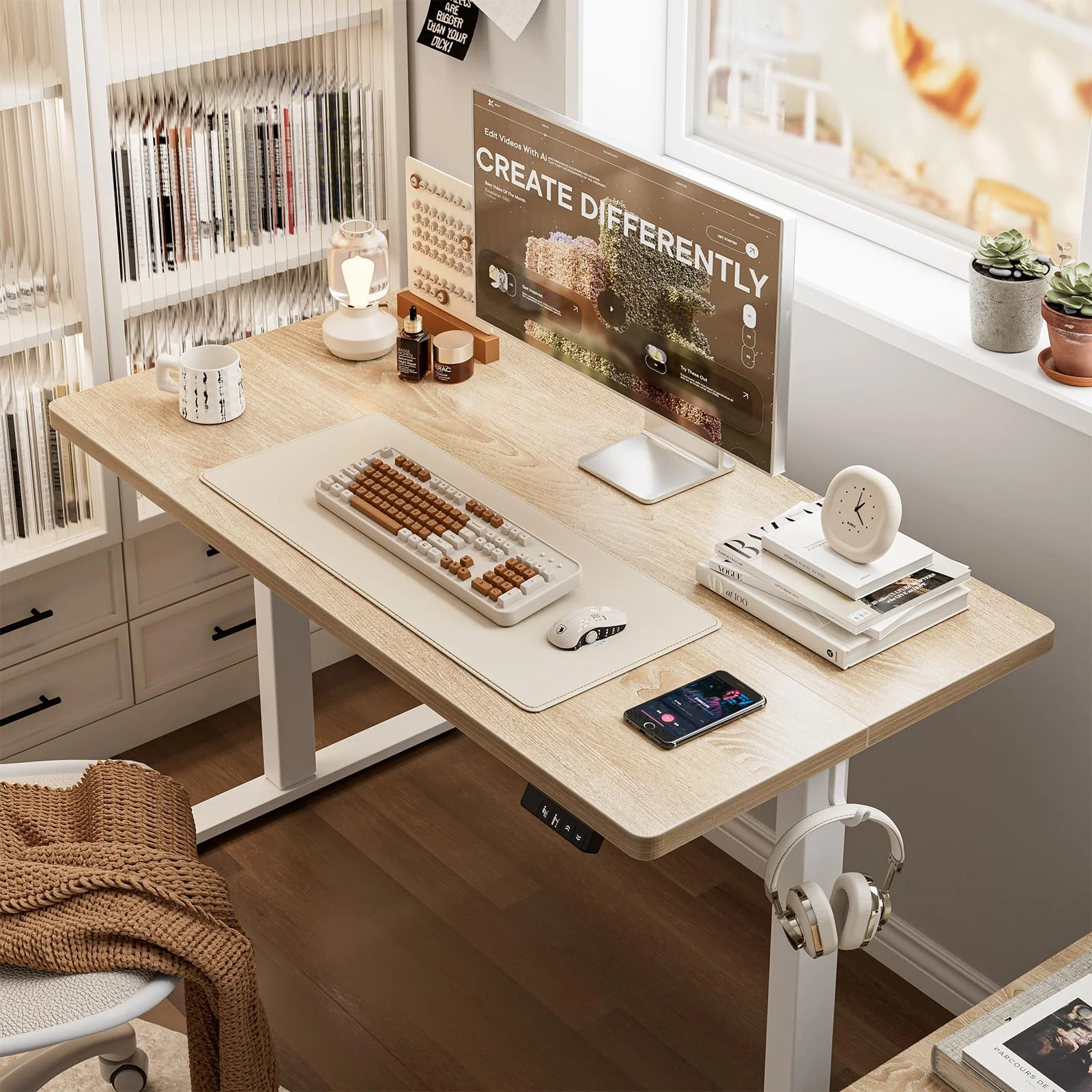 

Smart Electric Height-Adjustable Computer Desk with Dual Motor Single Motor Home Office E-Sports Desk Modern Design Table Legs