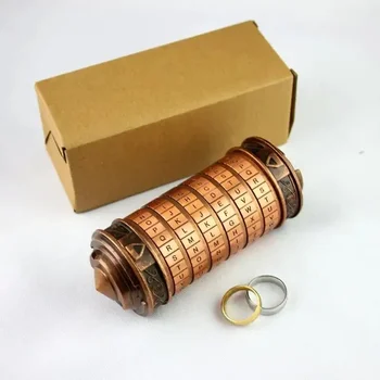2024 hot code toys Metal Cryptex locks wedding gifts Valentine's Day gift letter password escape room props gift fast delivery