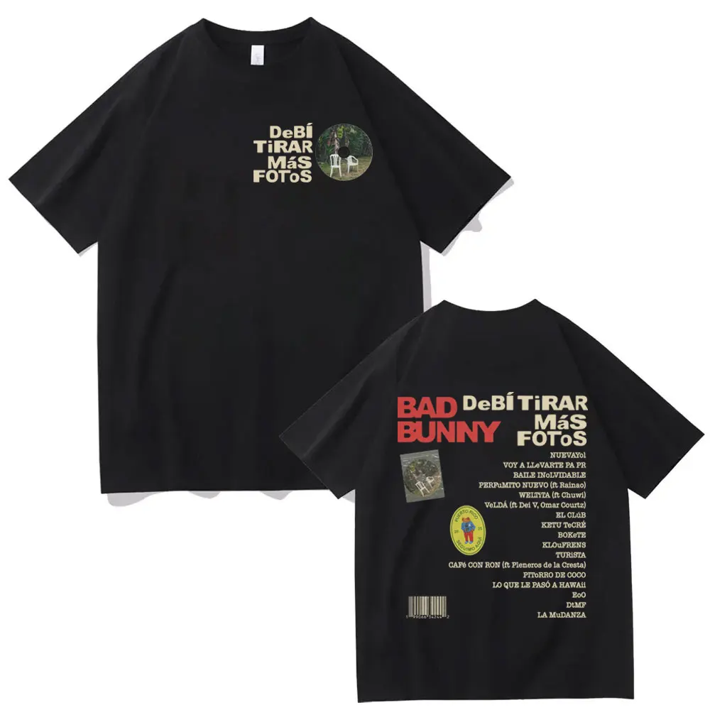 

Debí Tirar Más Fotos Bad Bunny New Album Graphic T Shirts Hip Hop Vintage Short Sleeve T-shirt Men Women Casual Fashion T-shirts