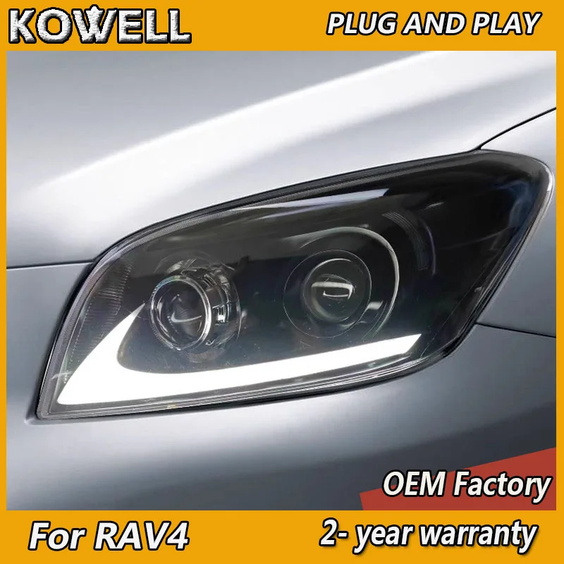 

Car styling for Toyota RAV4 Head Light 2009-2012 RAV4 Headlights DRL Turn Signal Low High Beam Projector Lens