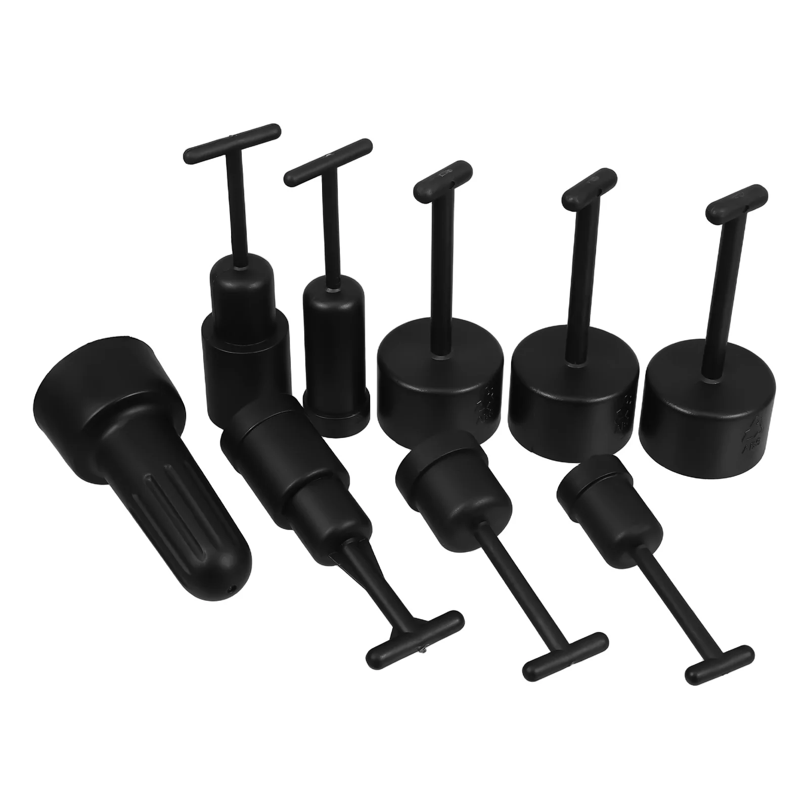 8 Pcs Ring Lighting Installation Tools Lamp Holder Metal Socket Rings Shade Black