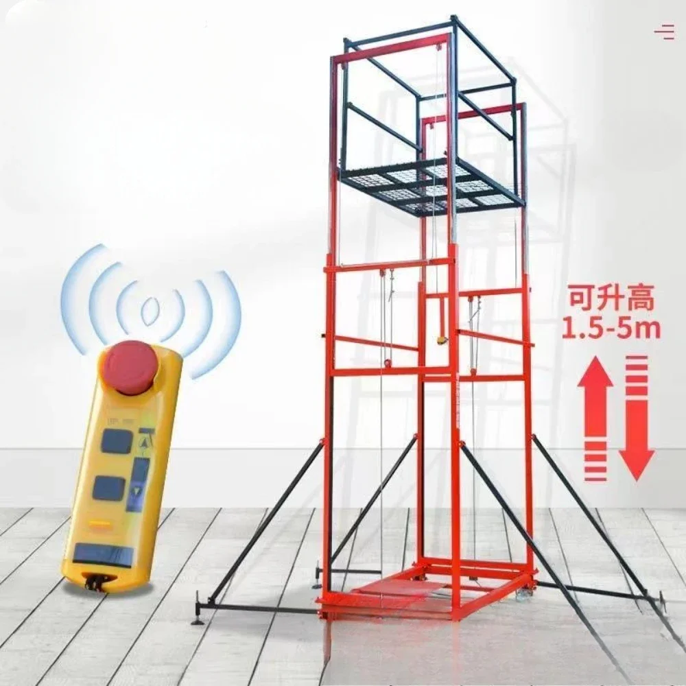 Electric lifting scaffold mobile folding remote control fully automatic lifting platform indoor and outdoor decoration hoist
