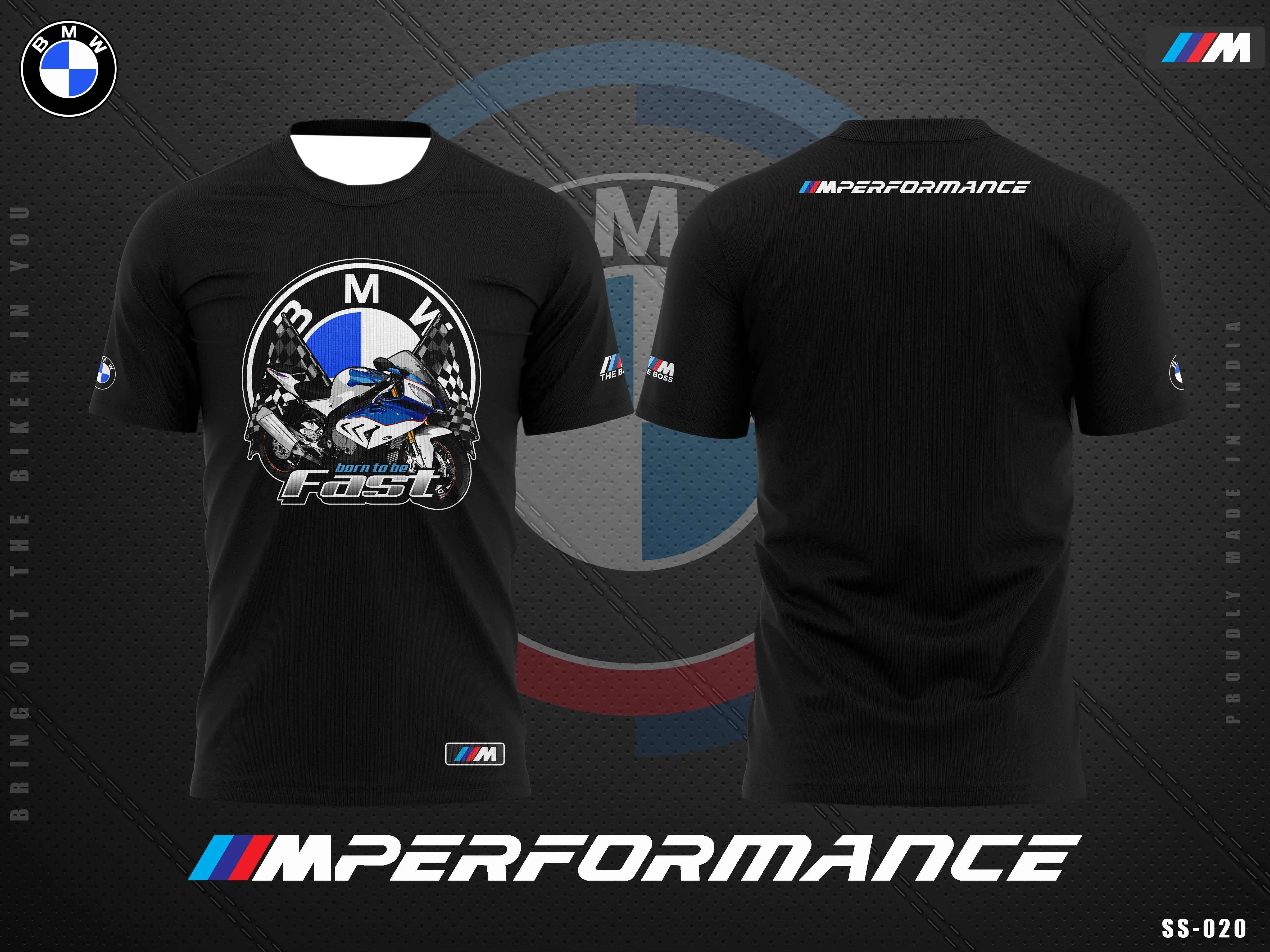 

2025 BMW Summer Racing Suit New Men's Quick-drying T-shirt Motorcycle Short Sleeve Breathable Loose Fashion Casual Trend Y2K