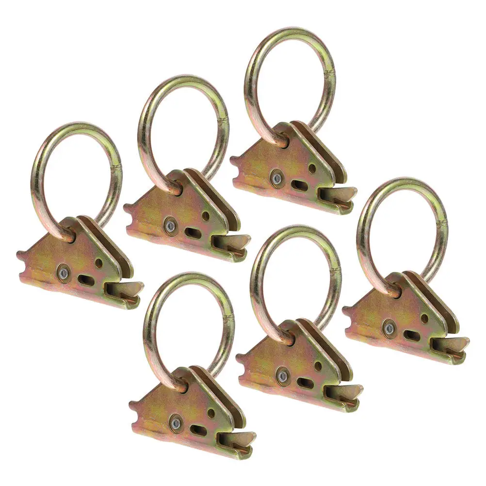 

Комплект из 6 прочных крепежных колец для грузов, для поверхностного монтажа, для прицепов и пикапов, аксессуары для E-образных направляющих