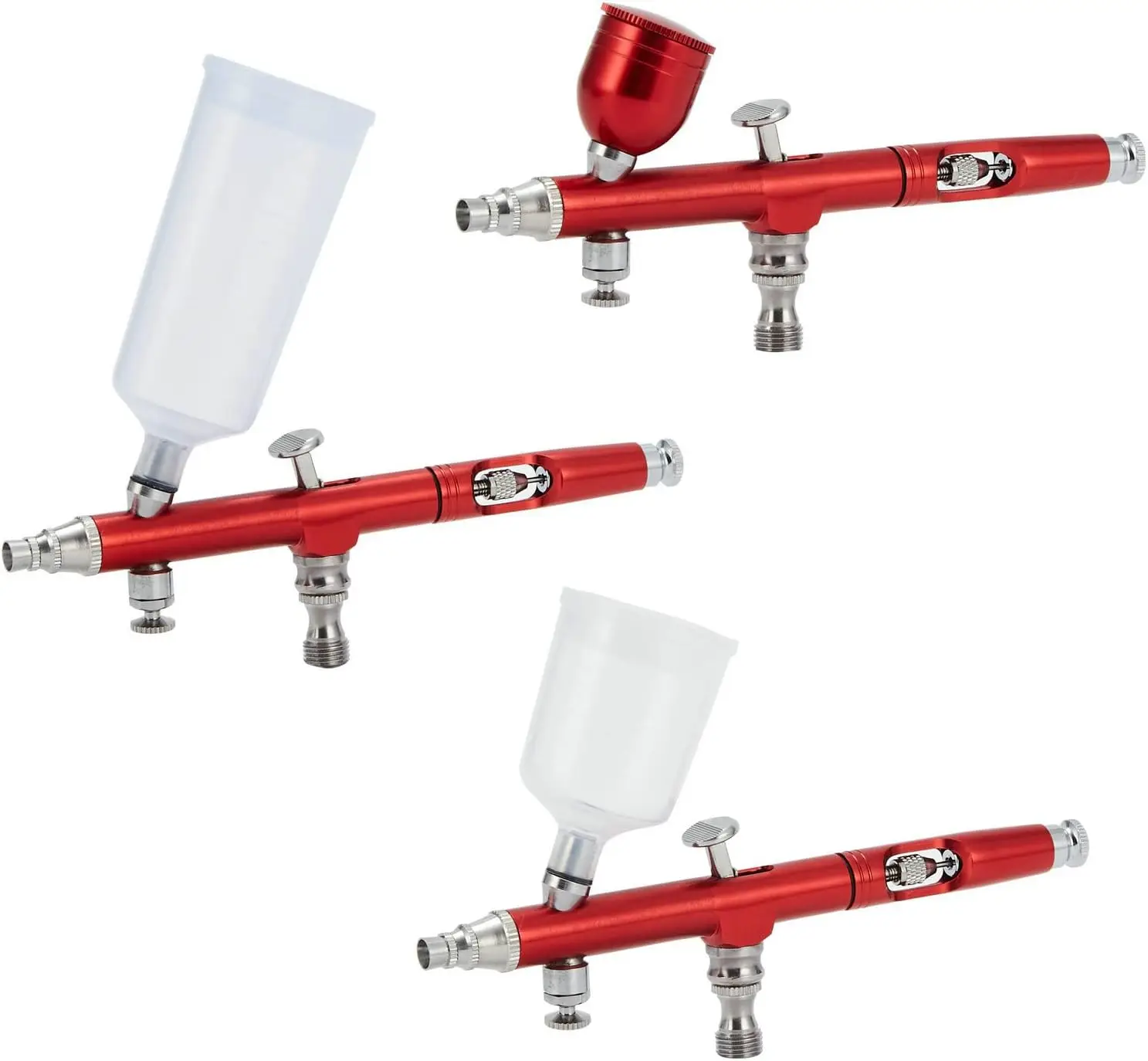 Joystar Dual-Action 7cc 20cc 40cc 0.3mm Airbrush Spray Gun Gravity Feed Airbrush Kit
