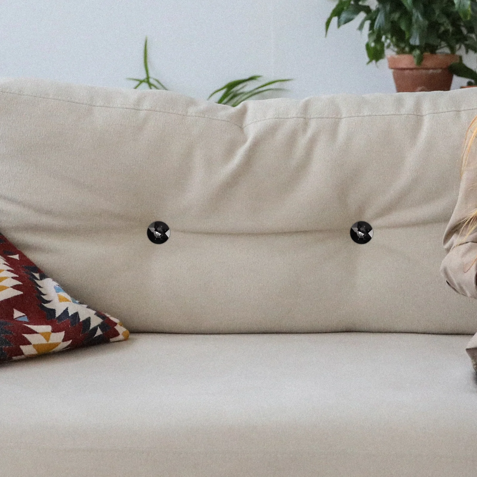 

25pcs Crystal Glass Buttons For Sofa Upholstery Diy Sewing Decorative Crafts Furniture Decor Small Sturdy Reusable Clear Tufting