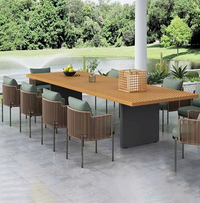 

Outdoor leisure tables, chairs, courtyard gardens, terraces, outdoor rattan chairs, hotel, scenic area, villa furniture