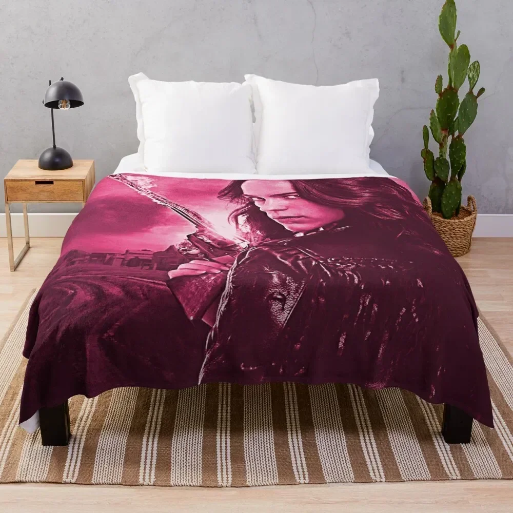 

Wynonna in Pink Throw Blanket Soft Cozy Blanket for Pet Kids Adults