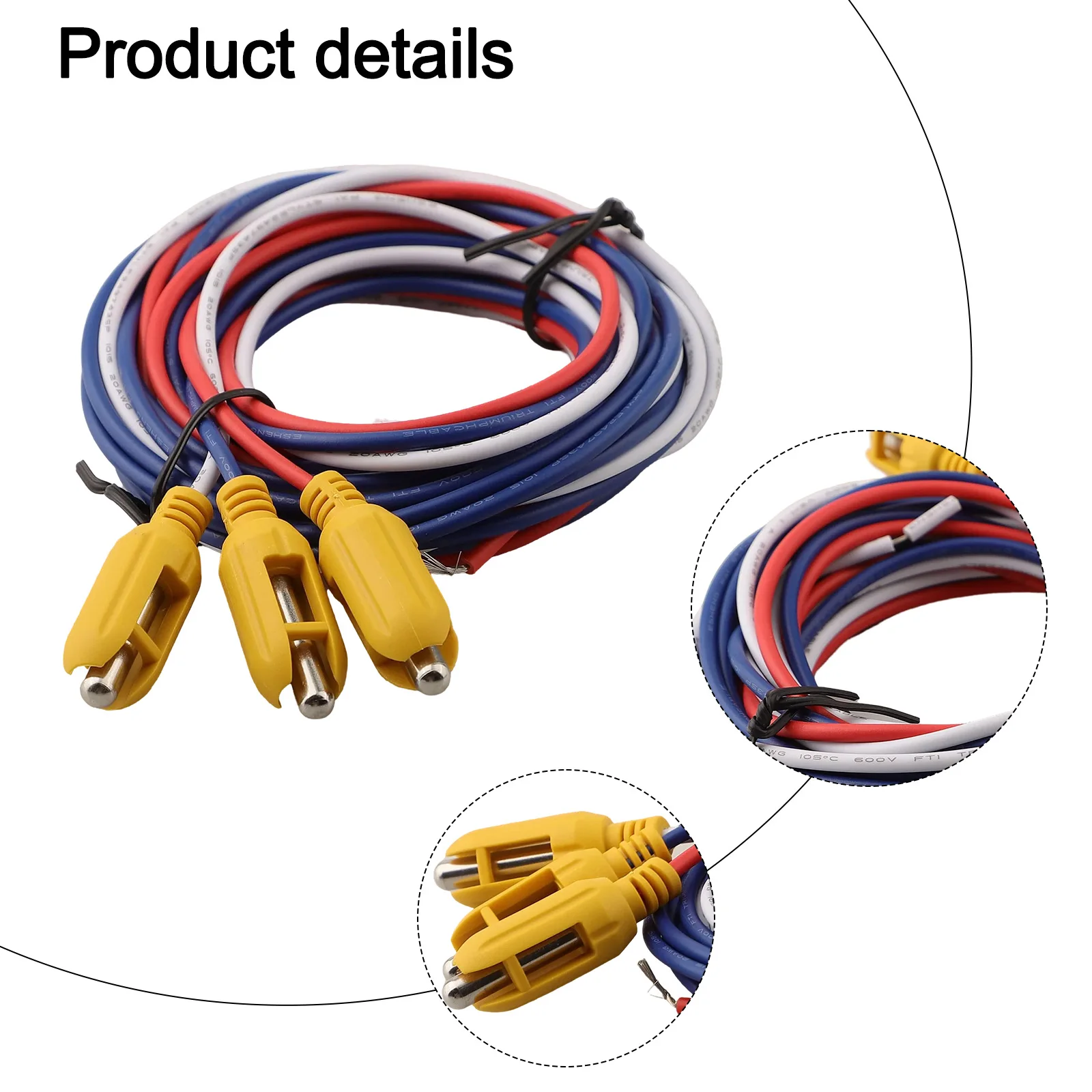 304 ステンレス鋼プローブ 3 プローブセンサー抗短絡設計絶縁スリーブ信号伝送拡張可能な配線