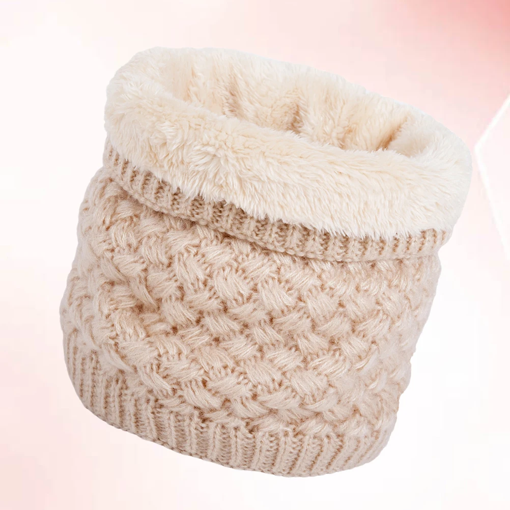 

Warm Fleece Neck Warmer For Winter Fall Single Loop Scarf Lightweight Soft Knitting Gaiter Wrap Accessory Keep Warm Cold Weather