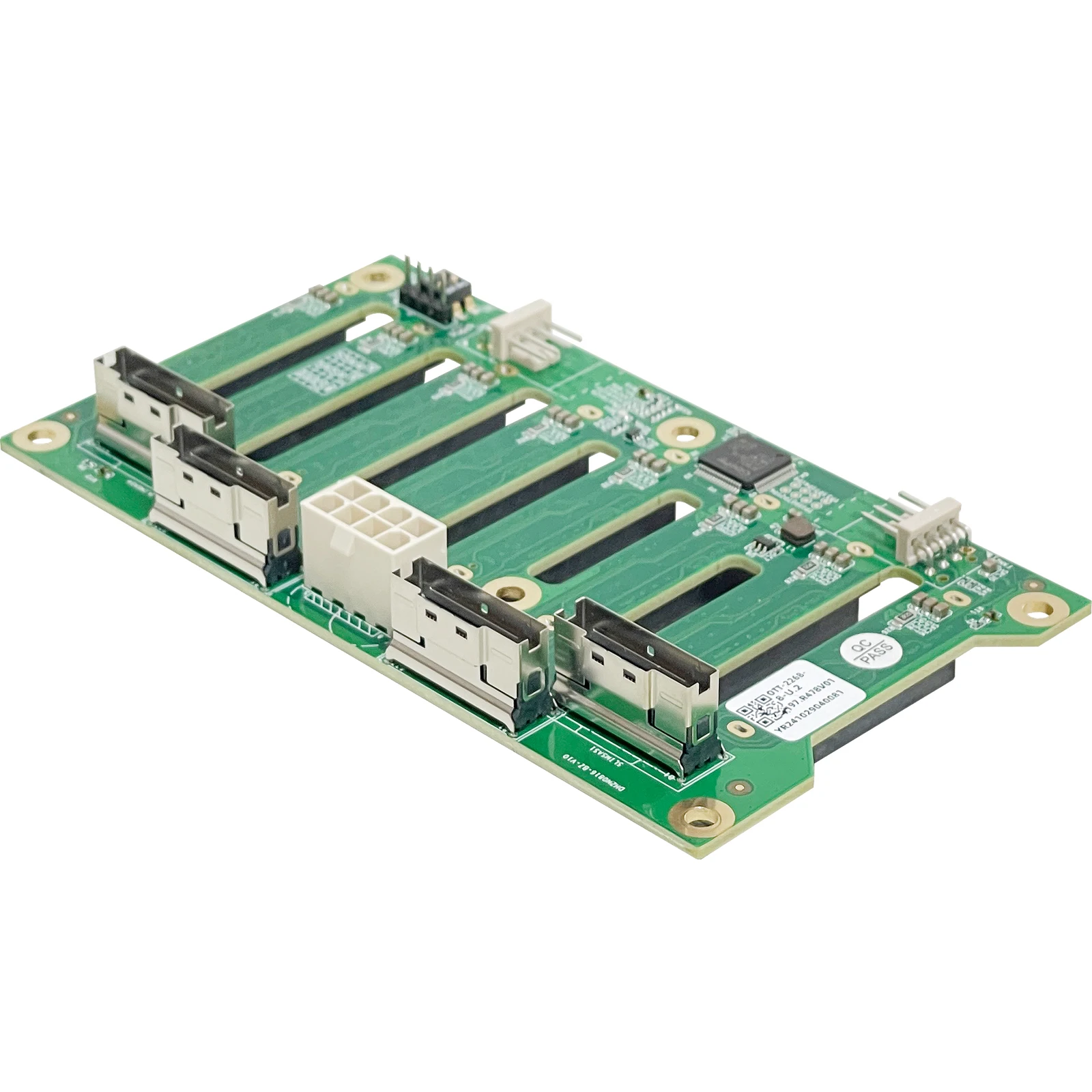 ZhenLoong 8 Bay 2.5 بوصة NVMe U.2 قفص وحدة SSD صلب قابل للتبديل السريع Gen4 32Gb لوحة الكترونية معززة SFF8654 مساحة تركيب لـ 2 DVD-ROM