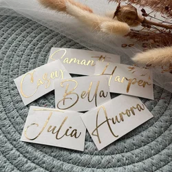 Calcomanía personalizada con nombre para colgador de madera, decoración de despedida de soltera, calcomanías nupciales, caja de regalo, letras para vidrio