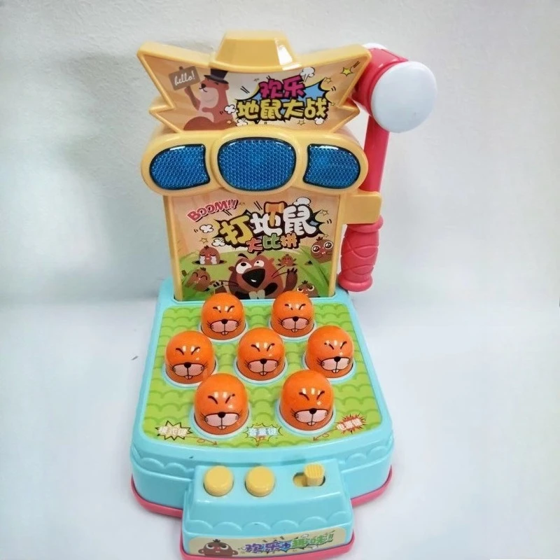 Musical Whack-a-Mole Toy: Rhythm-based knocking game, develops musicality & reflexes through multi-sensory play