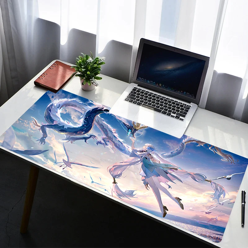 

Mouse Pad Laptop Rubber Extended Wuthering Waves Jinhsi Desktop Mat Computer Gamer Mousepad PC Gaming Accessories Keyboard Pad