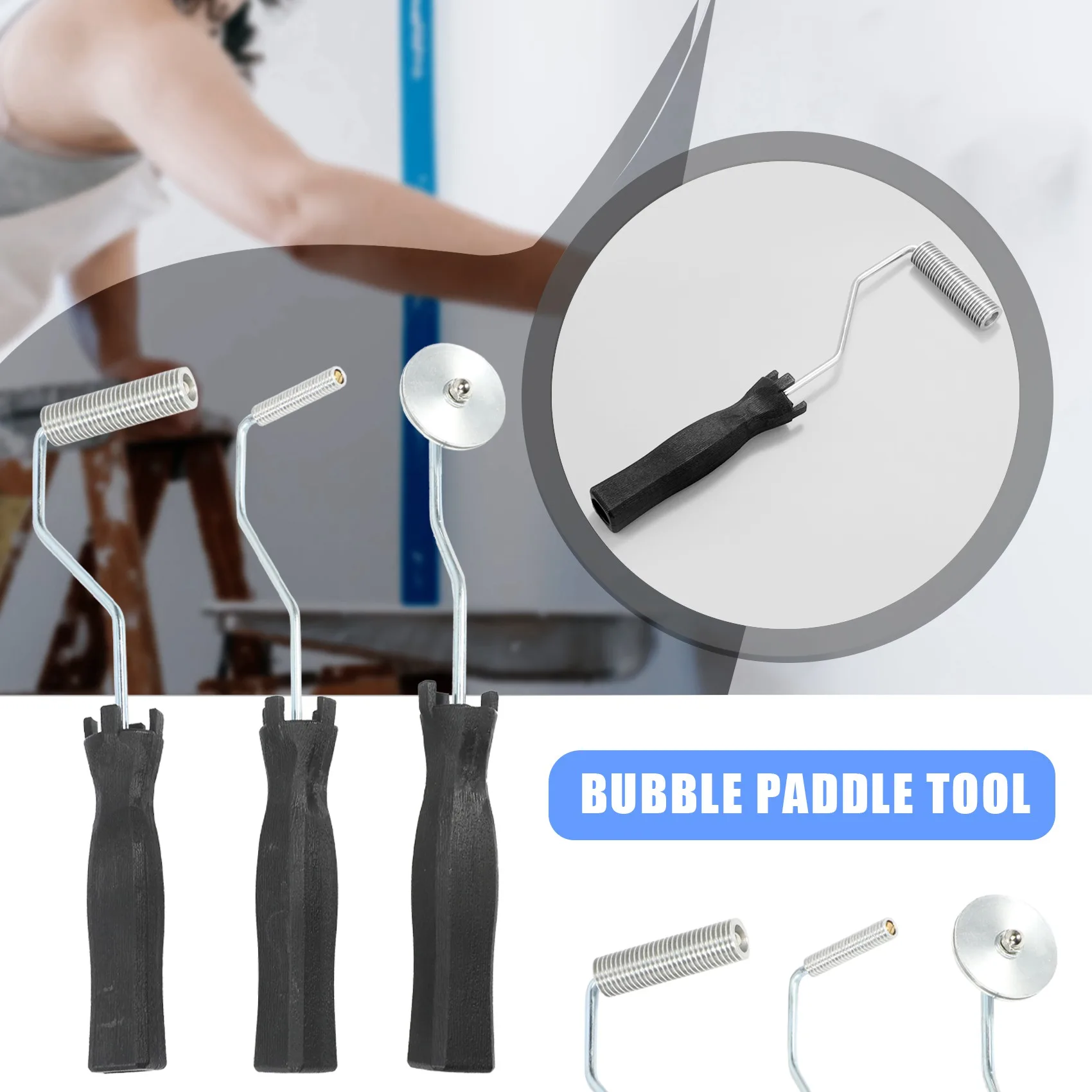 -[Retail TX] Kit de rouleaux en fibre de verre 3 pièces, outil à bulles, kit de rouleaux de laminage pour moule FRP