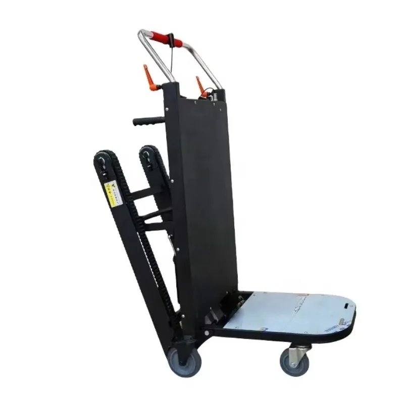 

Electric stair climbing machine battery crawler type transport goods stair climbing trolley belt