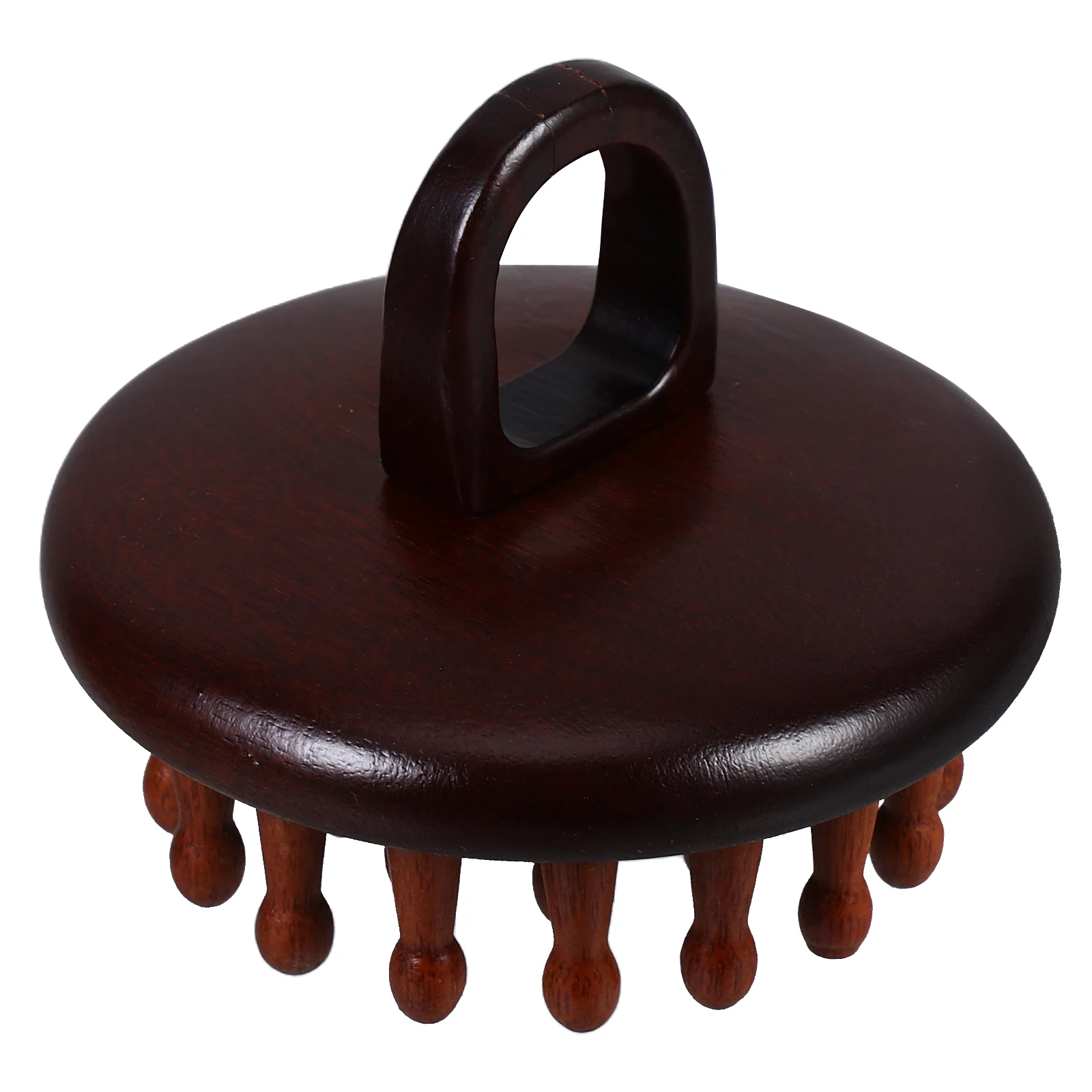 

Деревянная расческа-массажер для кожи головы с широкими зубцами для эффективного массажа головы и очистки кожи головы Нежный распутыватель волос для всех волос