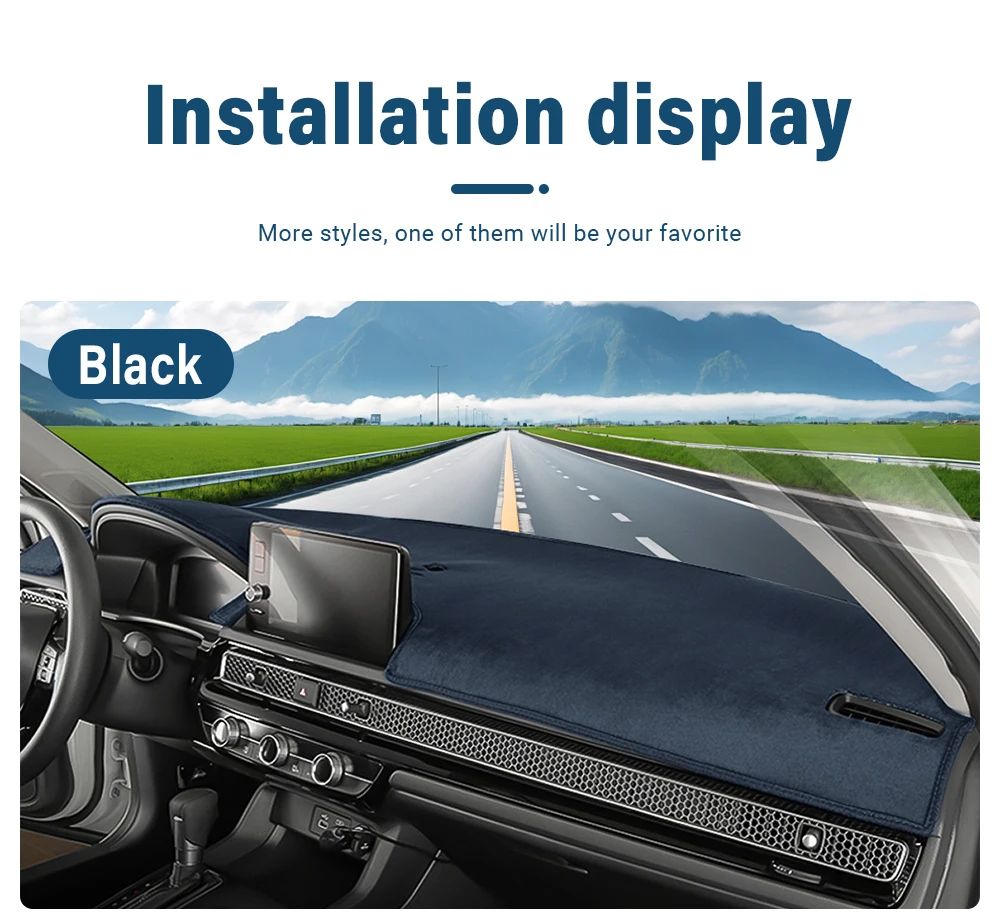 Für Honda Civic 11. Generation 2021 2022 2023 2024 2025 2026 Auto Armaturenbrettmatte Sonnenschutz Rutschfeste Abdeckung Zubehör – Detail 13