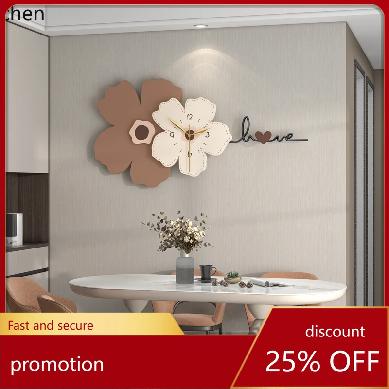 

ZML wall clock for living room, modern minimalist, trendy, home use, creative silent clock for dining room, high-end feel