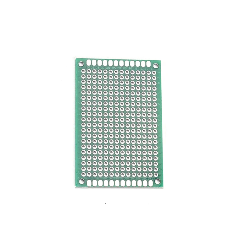 2 Stück 2,54 mm Rastermaß Doppelseitige Universelle Leiterplatte 4x6 cm Größe für Elektronik-DIY-Projekte – Detail 3