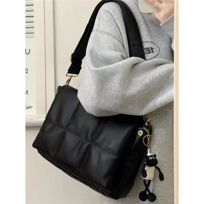 CGCBAG Fashion Women's Bag High Quality PU Leather Luxury Brand Designer Tote Bags Simple Square Handbags Female Messenger Bag