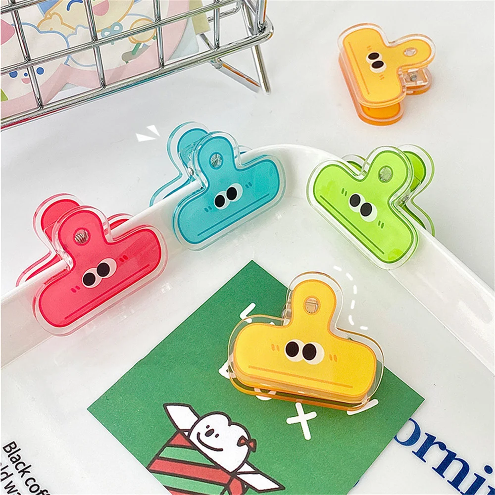 Acrylic Spring Clip Memo Note Holder Test Paper Handbook Document Picture Storage Organizer School Supplies Stationery Decor New