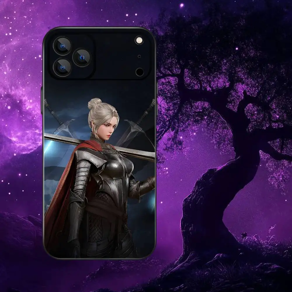 Funda de teléfono N-Night C-Crows Game para iPhone 17,16,15,14,13,12,Pro,Max,Plus,E,SE4,Air,Mini caja suave negra