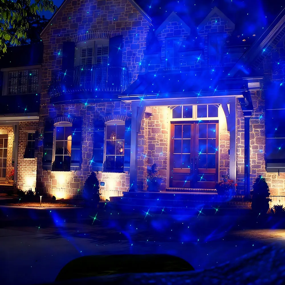 2025 عيد الميلاد السنة الجديدة في الهواء الطلق مصباح ليد الغيوم الملونة الديناميكية السماء المرصعة بالنجوم مصباح فيلا حديقة عطلة ديكور عيد الميلاد الحديقة العارض #5