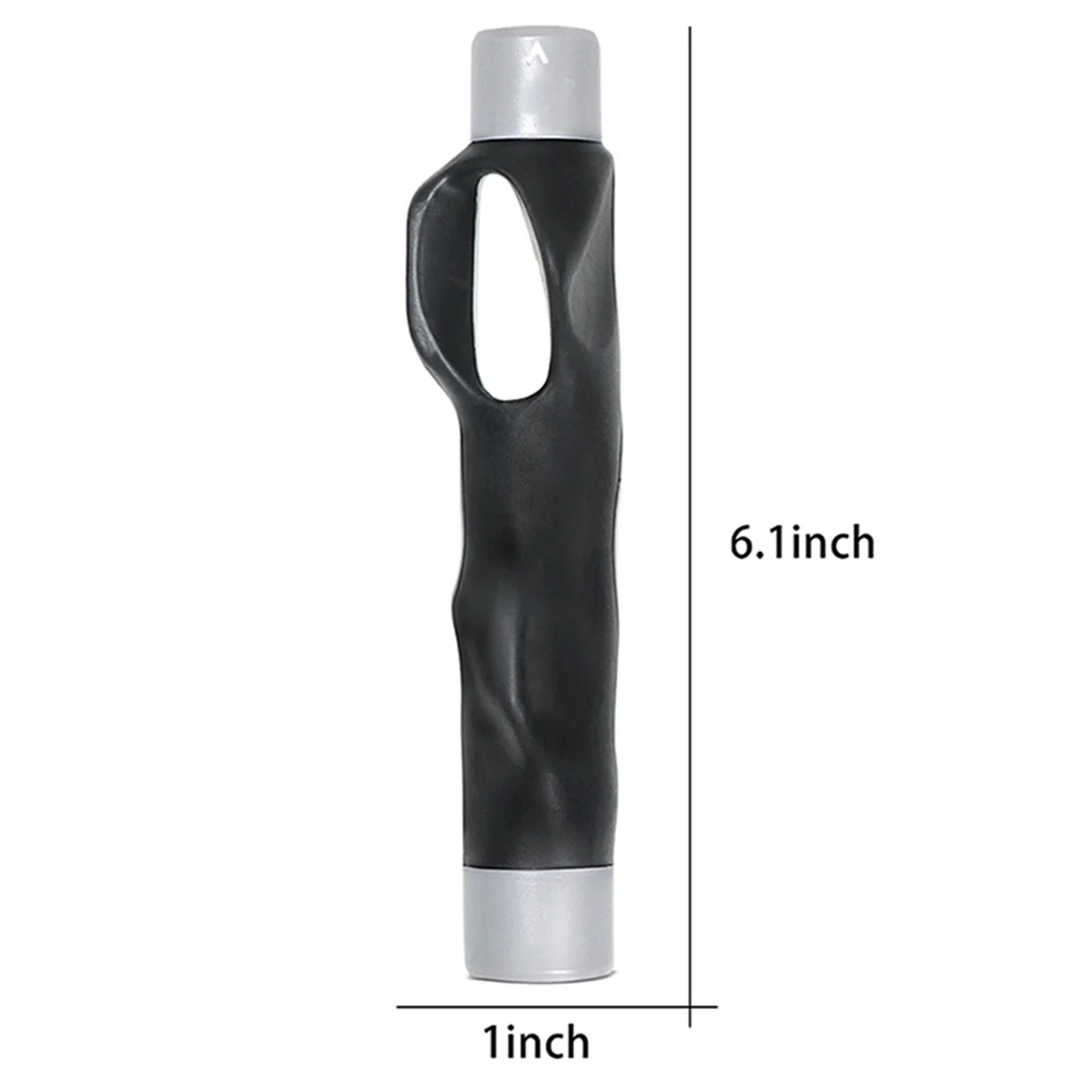 A72Z 2X Golf Grip Training Aid Golf Club Handle for Swing Grip Trainer Left Right Hand Practice Aid,Grey