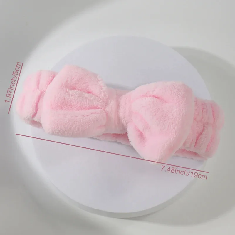 ボウヘッドバンドリストバンドセットタオル伸縮性ソフト洗顔シャワーメイクアップヨガスポーツスキンケアヘッドバンド女性女の子用2026