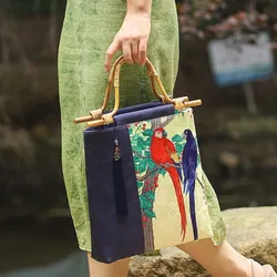 Top Handle Bags Bag Mother Gift Chic Lady Women's Handbags Purses Classic Vintage Style Bags Chinese Bag for Women