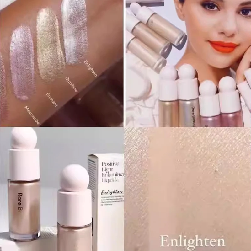 Rare Beauty Highlighter Liquid Transferproof Easy To Apply Powder Foundation Water-resistant Powder Blush Long Lasting Cosmetics