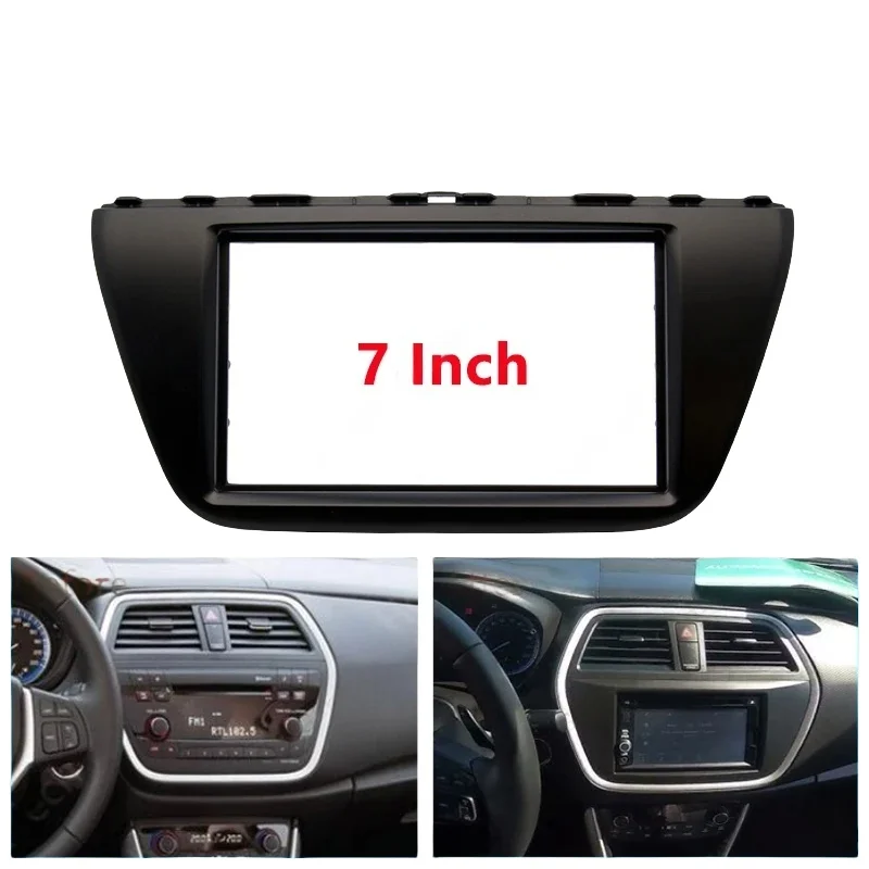 Kit de tablero de radio Android 2DIN de 7" para Suzuki SX4/S-Cross 2014+ - Panel de marco Facia