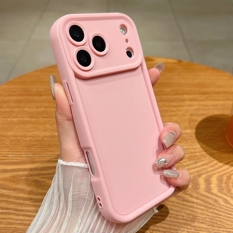 Bonbonfarbene Weiche Hülle für iPhone 18 Pro Max 17e 18 17 16 15 14 13 12 Pro Max 17 Pro 16e Stoßfeste Silikon-Handyhülle Fundas – Detail 12
