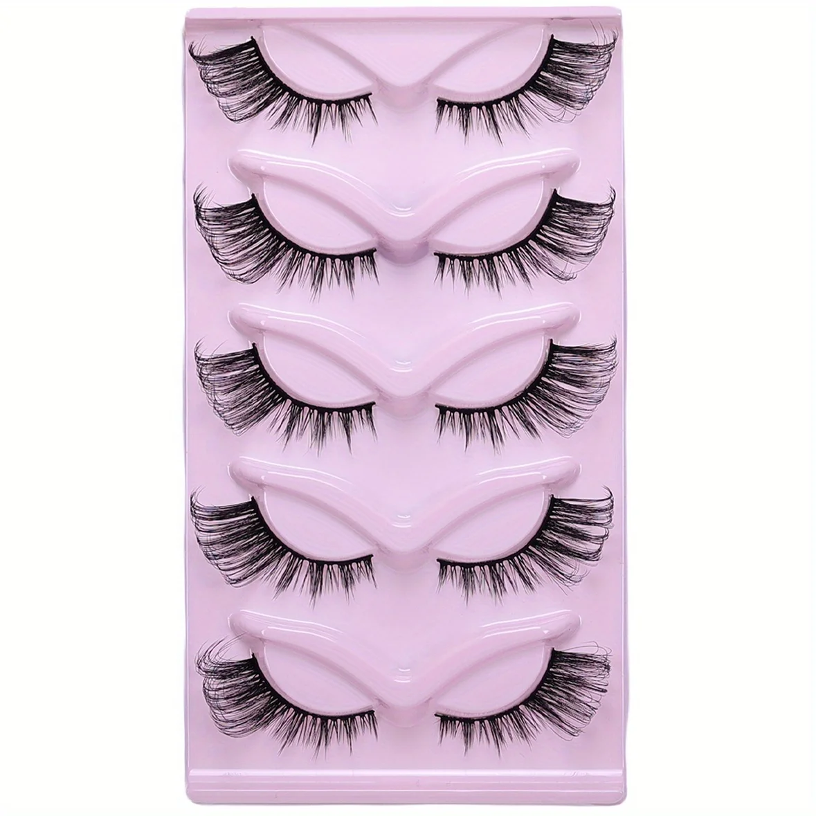 45 paia/9 pacchi ciglia per occhi di gatto ciglia lunghe effetto occhio di gatto ciglia sottili estremità dell'occhio striscia allungata ciglia finte spesse