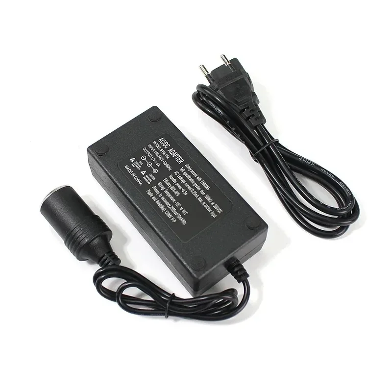 Adaptador de corriente para encendedor de cigarrillos de coche, CA 220V a CC 12V 2A 5A 6A 10A, cargador de enchufe para coche, adaptador de transformador Universal para UE y EE. UU.